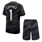 Günstige Fußballtrikots Chelsea Sanchez 1 Torwart Kinder Heimtrikot 2023-24 Kurzarm